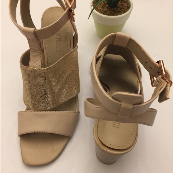 Ellen Tracy🌷Cream Sandal Heels Sz7.5 - Picture 3 of 8